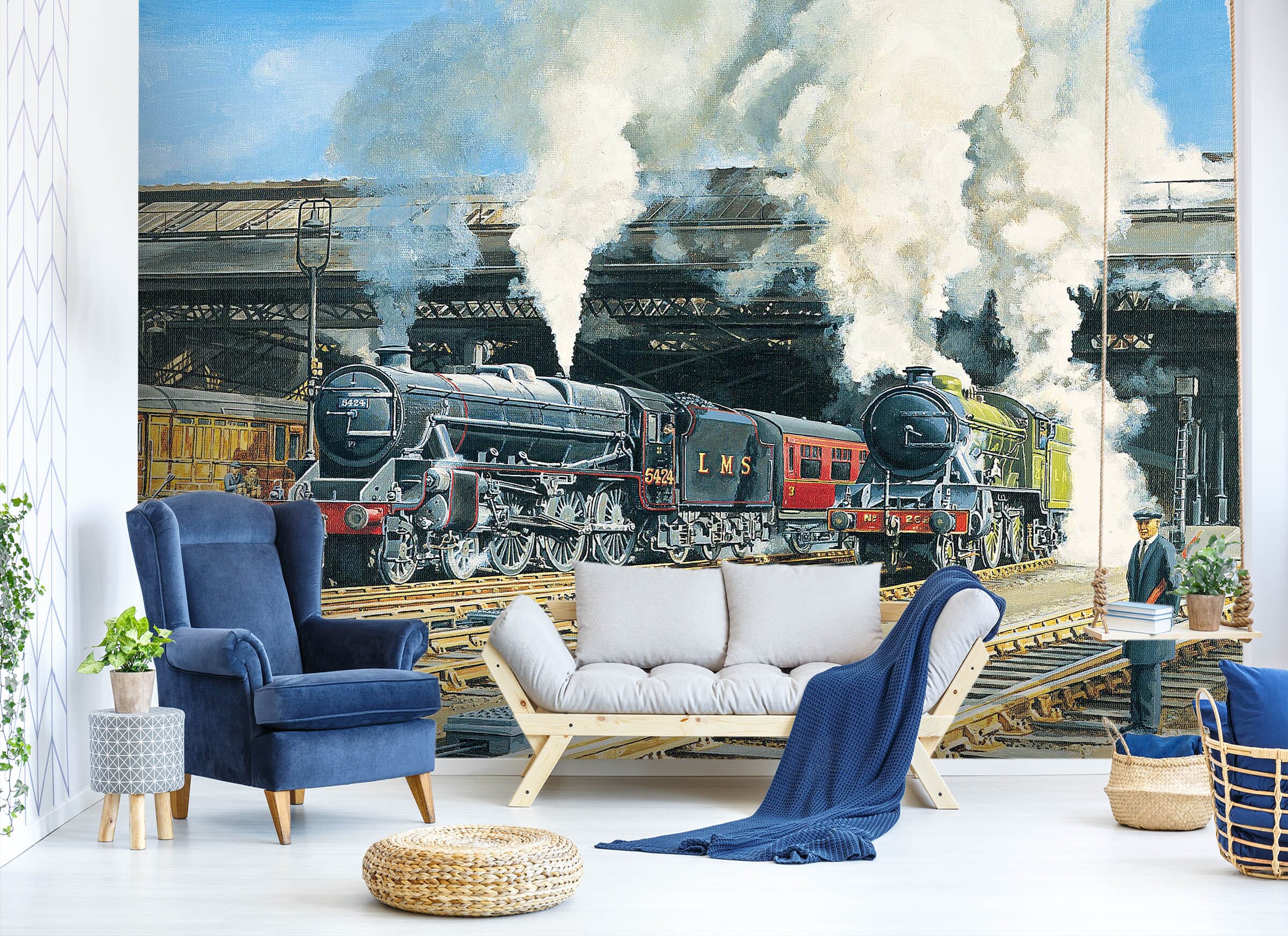 3D Full Steam Ahead 1023 Trevor Mitchell Wall Mural Wall Murals Wallpaper AJ Wallpaper 2 