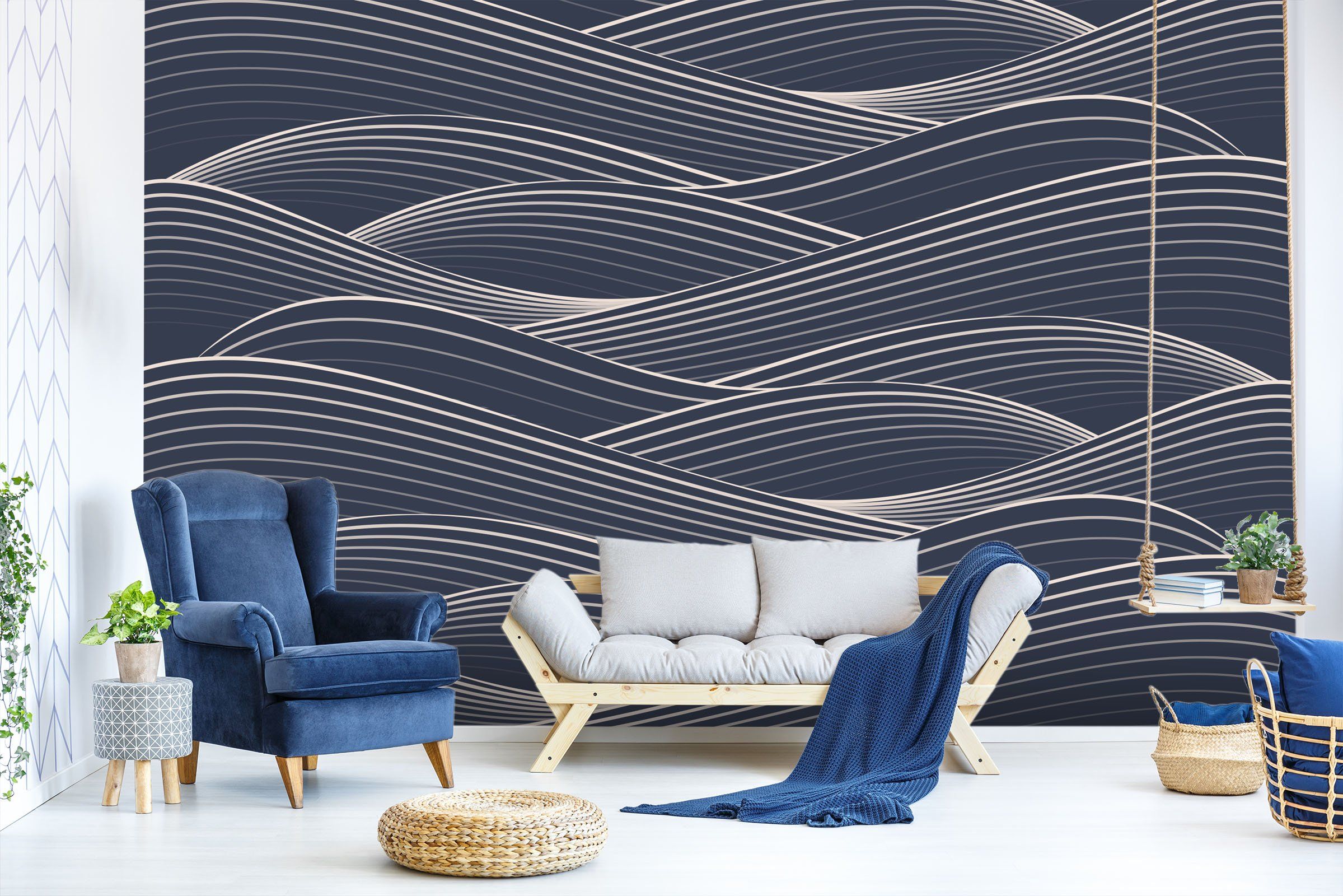 3D Wavy Line 633 Wallpaper AJ Wallpaper 