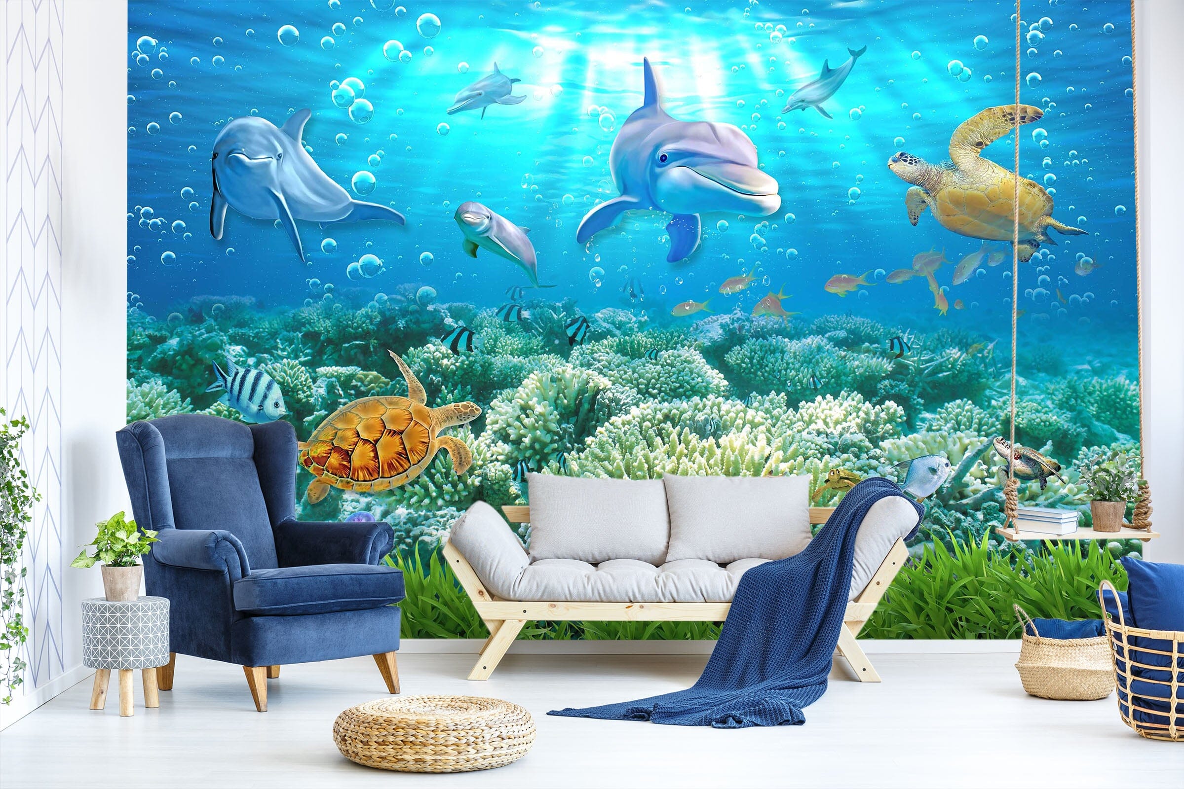 3D The Underwater World 1423 Wall Murals Wallpaper AJ Wallpaper 2 