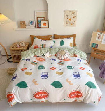 3D Cartoon Pattern 16095 Bed Pillowcases Quilt