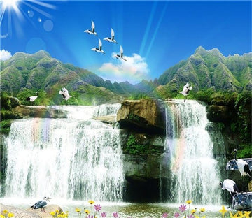 3D Blue Sky Pigeon 528 Wallpaper AJ Wallpaper 