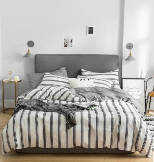 3D Off-White Vertical Stripes 17126 Bed Pillowcases Quilt
