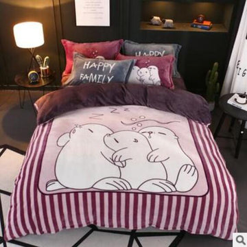 3D White Baby Seal 17007 Bed Pillowcases Quilt