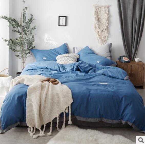 3D Medium Blue 17037 Bed Pillowcases Quilt