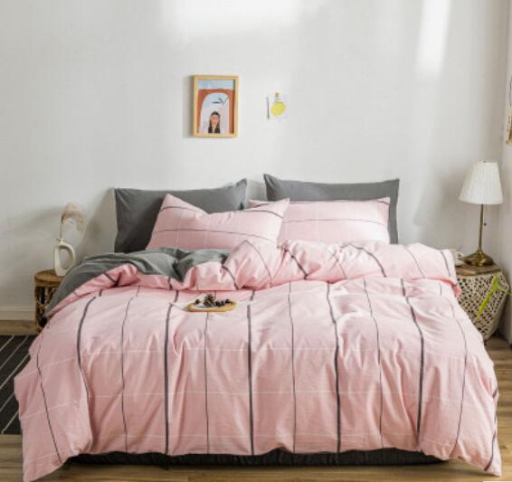 3D Pink Strip 15039 Bed Pillowcases Quilt