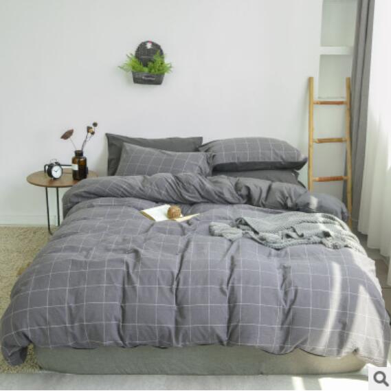 3D Gray Grid 15042 Bed Pillowcases Quilt