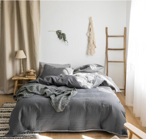 3D Dark Gray 30108 Bed Pillowcases Quilt