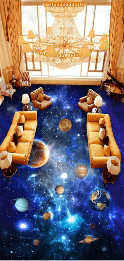 3D Beautiful Planet 004 Floor Mural Wallpaper AJ Wallpaper 2 