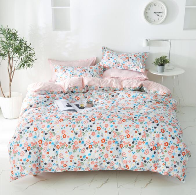 3D Pink Blue Floral 13144 Bed Pillowcases Quilt