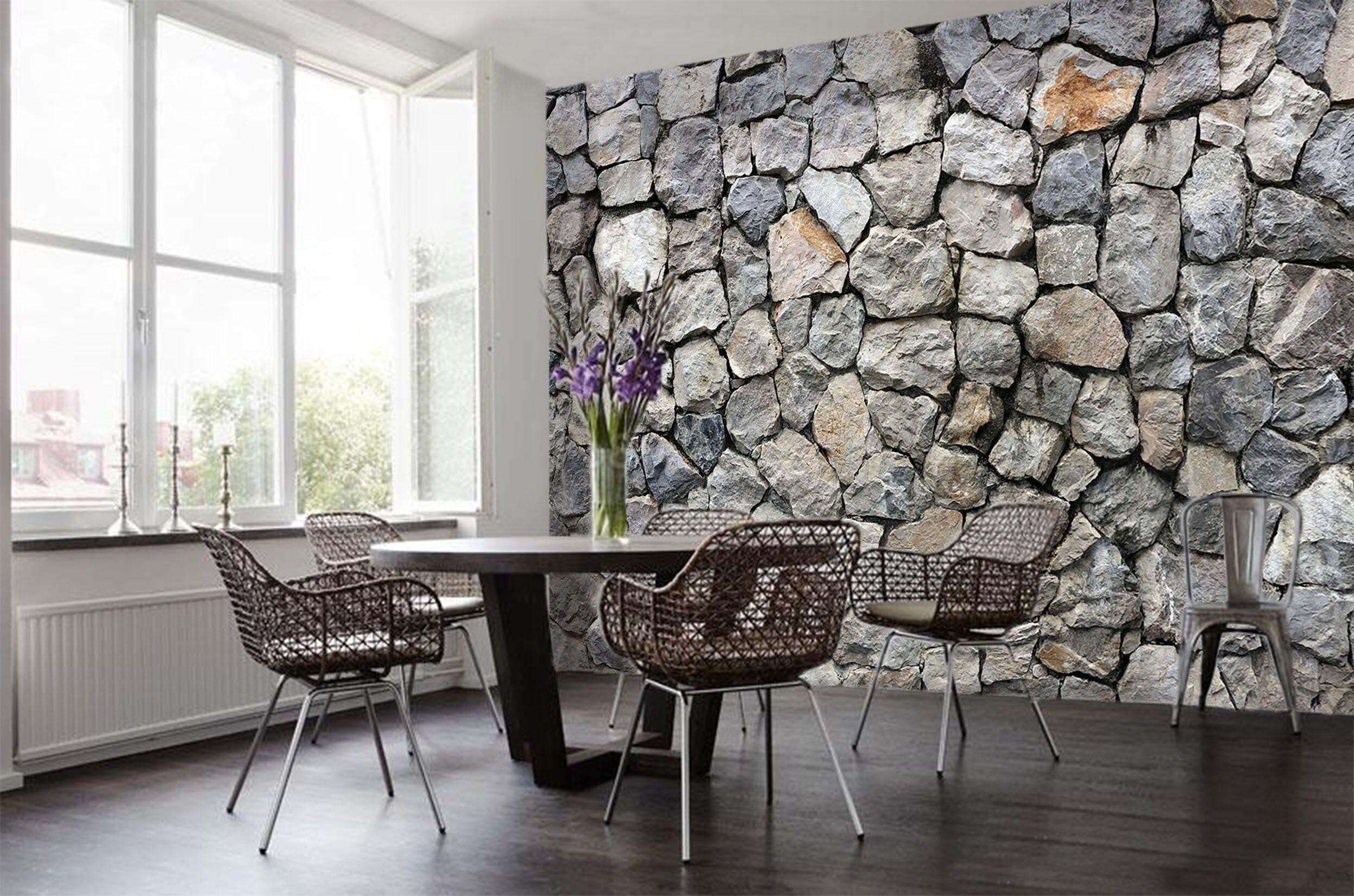 3D Original Stone Wall 012 Wall Murals Wallpaper AJ Wallpaper 2 