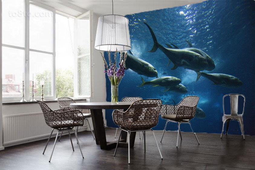 Deep Ocean Fishes Wallpaper AJ Wallpaper 