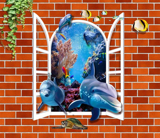 3D Dolphin Show 389 Wallpaper AJ Wallpaper 