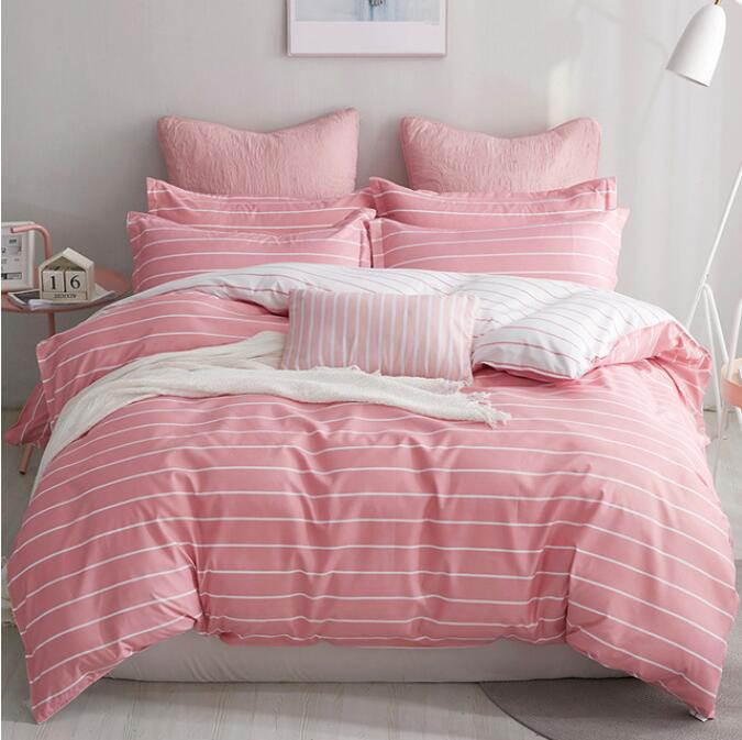 3D Pink Horizontal Stripes 12086 Bed Pillowcases Quilt