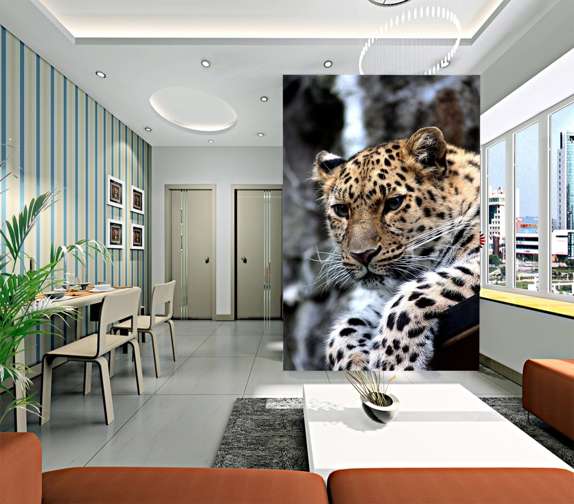 3D Leopard Stone 109 Wall Murals Wallpaper AJ Wallpaper 2 