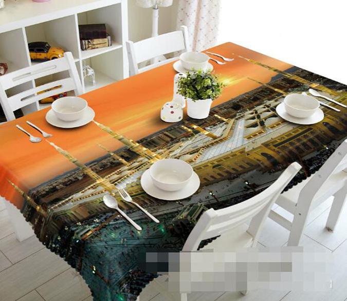 3D Palace Sunset 1504 Tablecloths Wallpaper AJ Wallpaper 