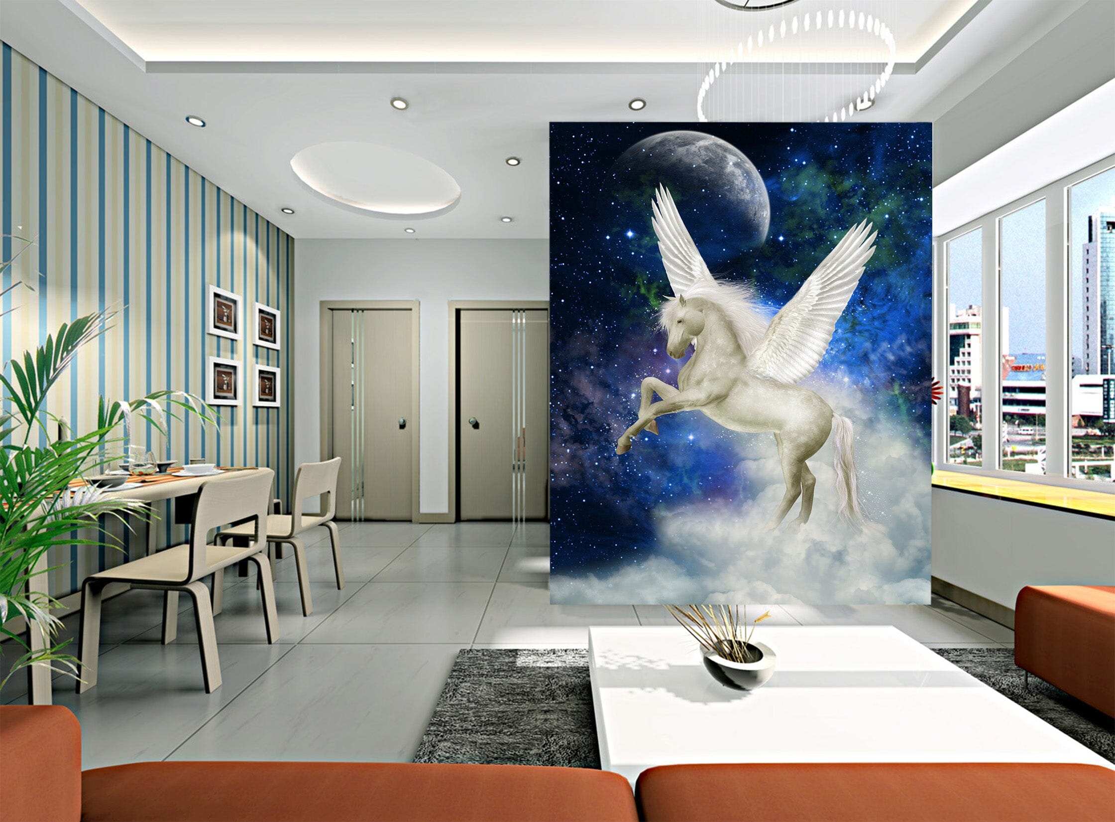 3D White Horse 1095 Wall Murals Wallpaper AJ Wallpaper 2 
