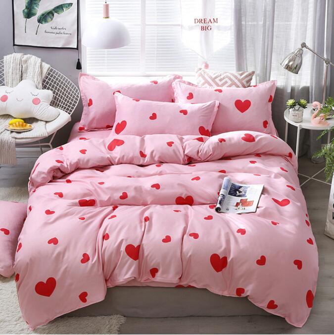 3D Love Pattern 12164 Bed Pillowcases Quilt