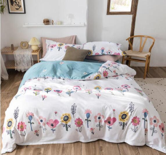 3D Row Of Flowers 13184 Bed Pillowcases Quilt