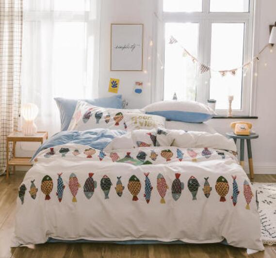 3D Color Fish 30146 Bed Pillowcases Quilt