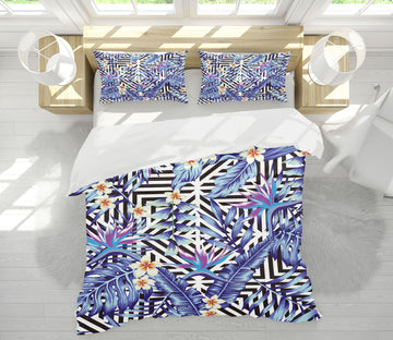 3D Leaf Flower Pattern 60242 Bed Pillowcases Quilt