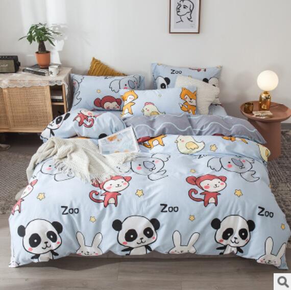 3D Panda Monkey 14223 Bed Pillowcases Quilt