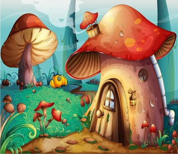 3D Mushroom Forest 292 Wallpaper AJ Wallpaper 
