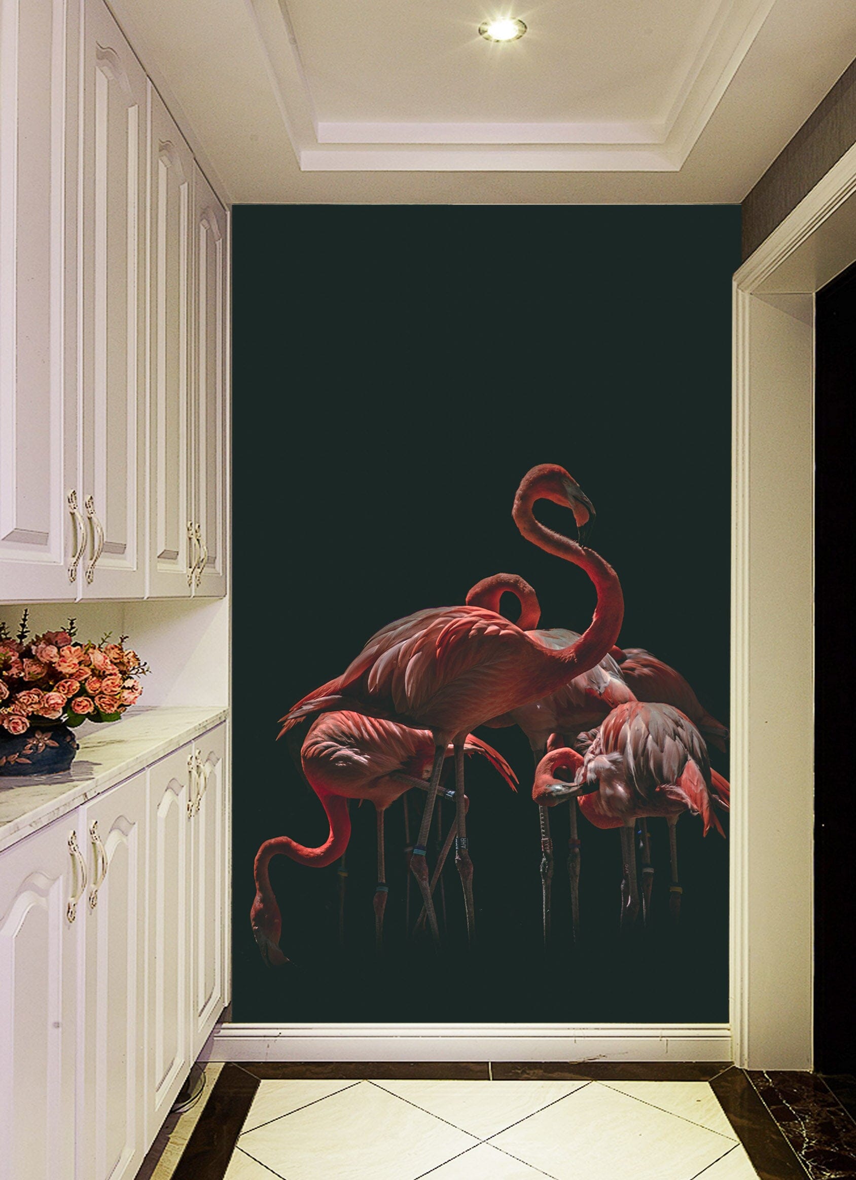 3D Elegant Flamingo 107 Wall Murals Wallpaper AJ Wallpaper 2 