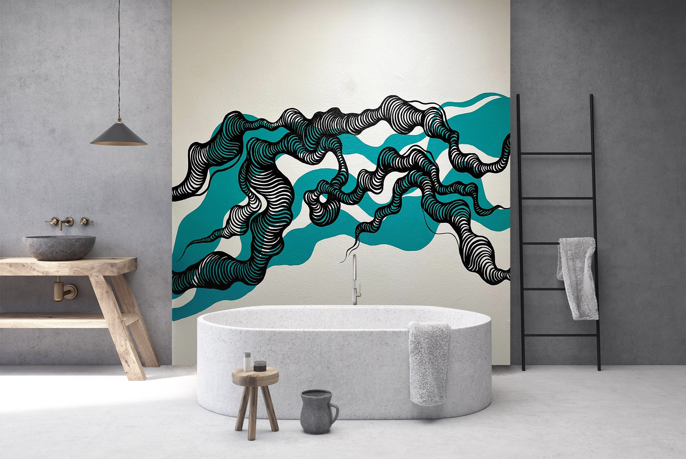 3D Black Texture 1273 Jacqueline Reynoso Wall Mural Wall Murals