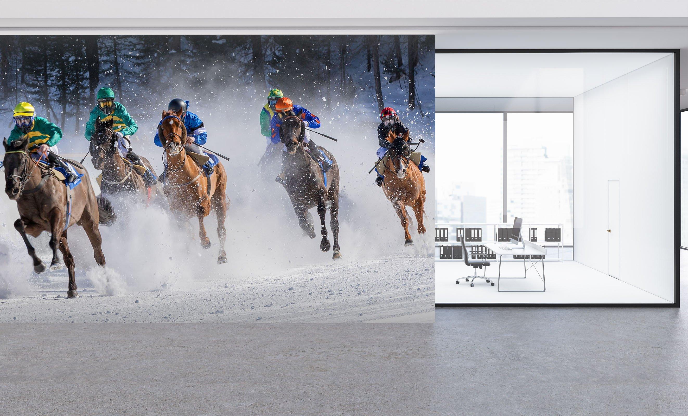 3D Horse Racing 989 Vehicle Wall Murals Wallpaper AJ Wallpaper 2 