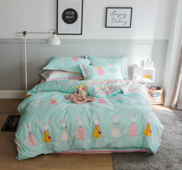 3D Rabbit Skirt 20233 Bed Pillowcases Quilt