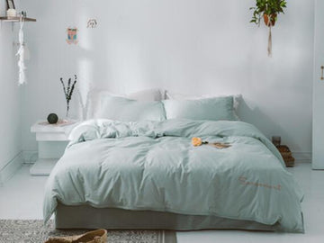 3D Light Green 14202 Bed Pillowcases Quilt