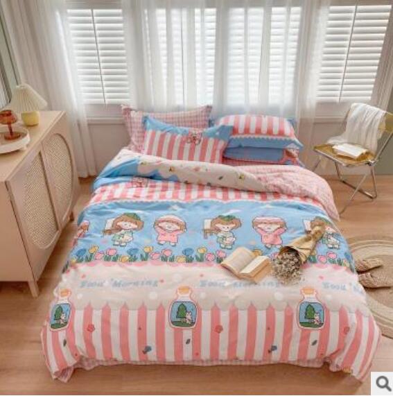 3D Cartoon Girl 40163 Bed Pillowcases Quilt