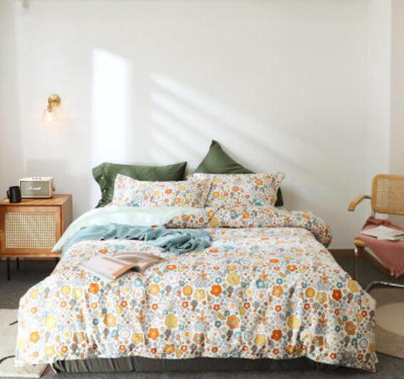 3D Yellow Floral 50028 Bed Pillowcases Quilt