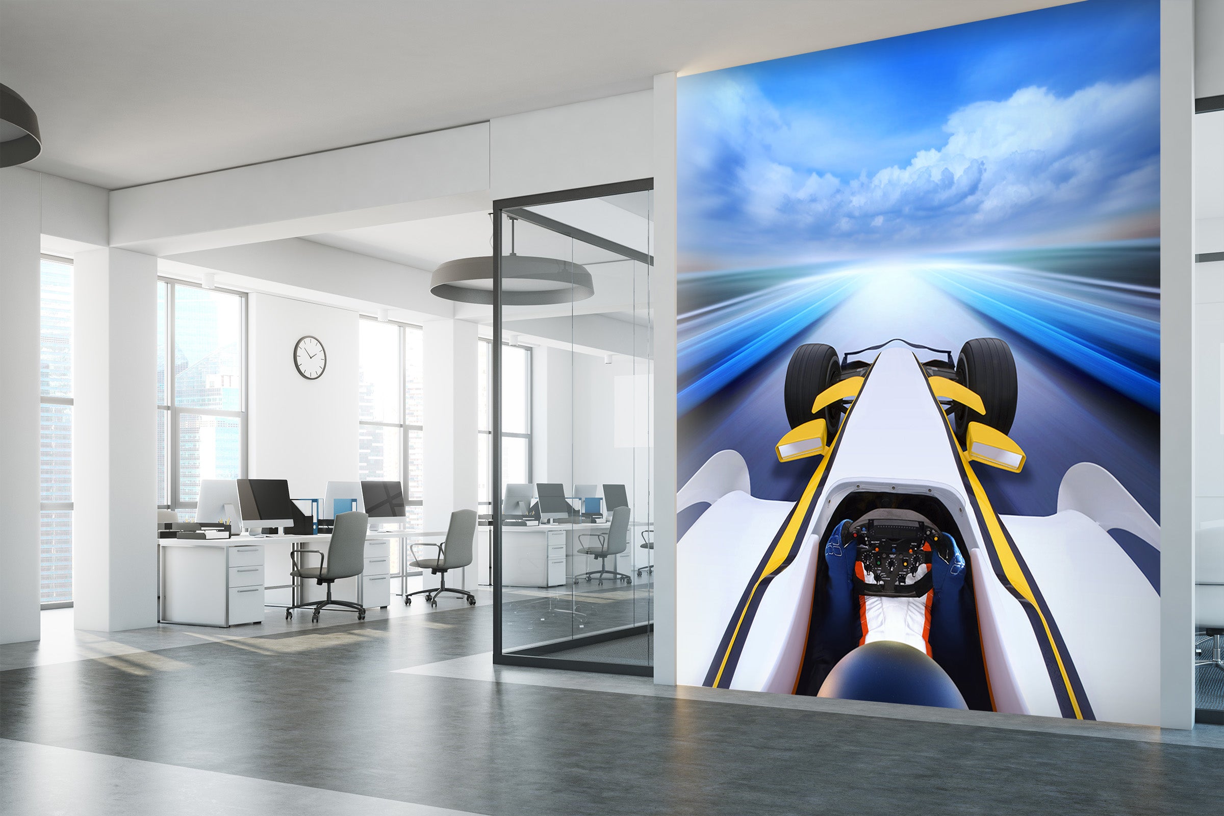 3D Racing Venue 015 Vehicle Wall Murals