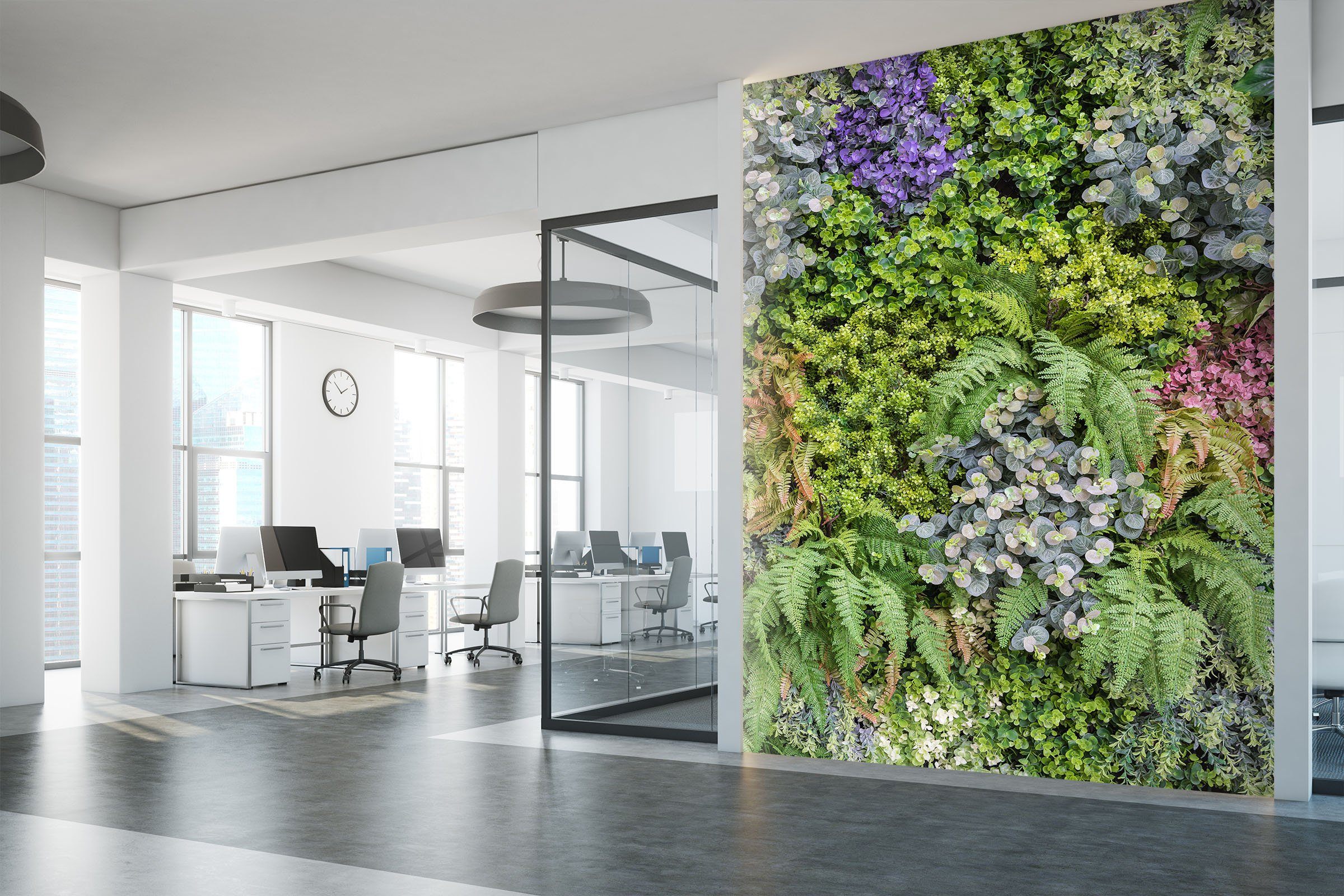 3D Green Vegetation Wall 1530 Wallpaper AJ Wallpaper 2 