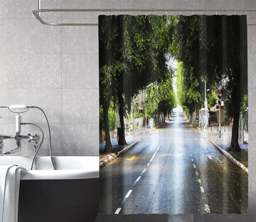 3D Crossroads Tree 046 Shower Curtain 3D Shower Curtain AJ Creativity Home 