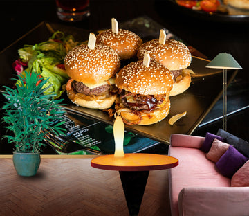 3D Delicious Burger 036 Food Wall Murals Wallpaper AJ Wallpaper 2 
