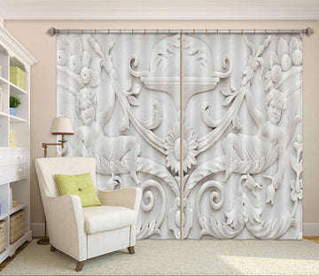 3D Sun Flower Baby 018 Curtains Drapes Curtains AJ Creativity Home 