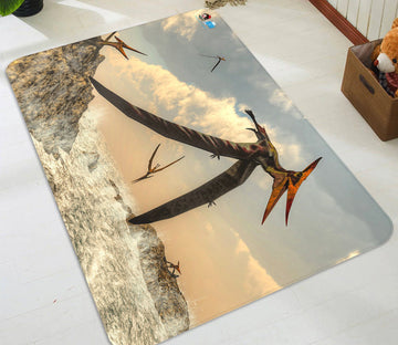 3D Pterosaur Flying 45 Non Slip Rug Mat Mat AJ Creativity Home 