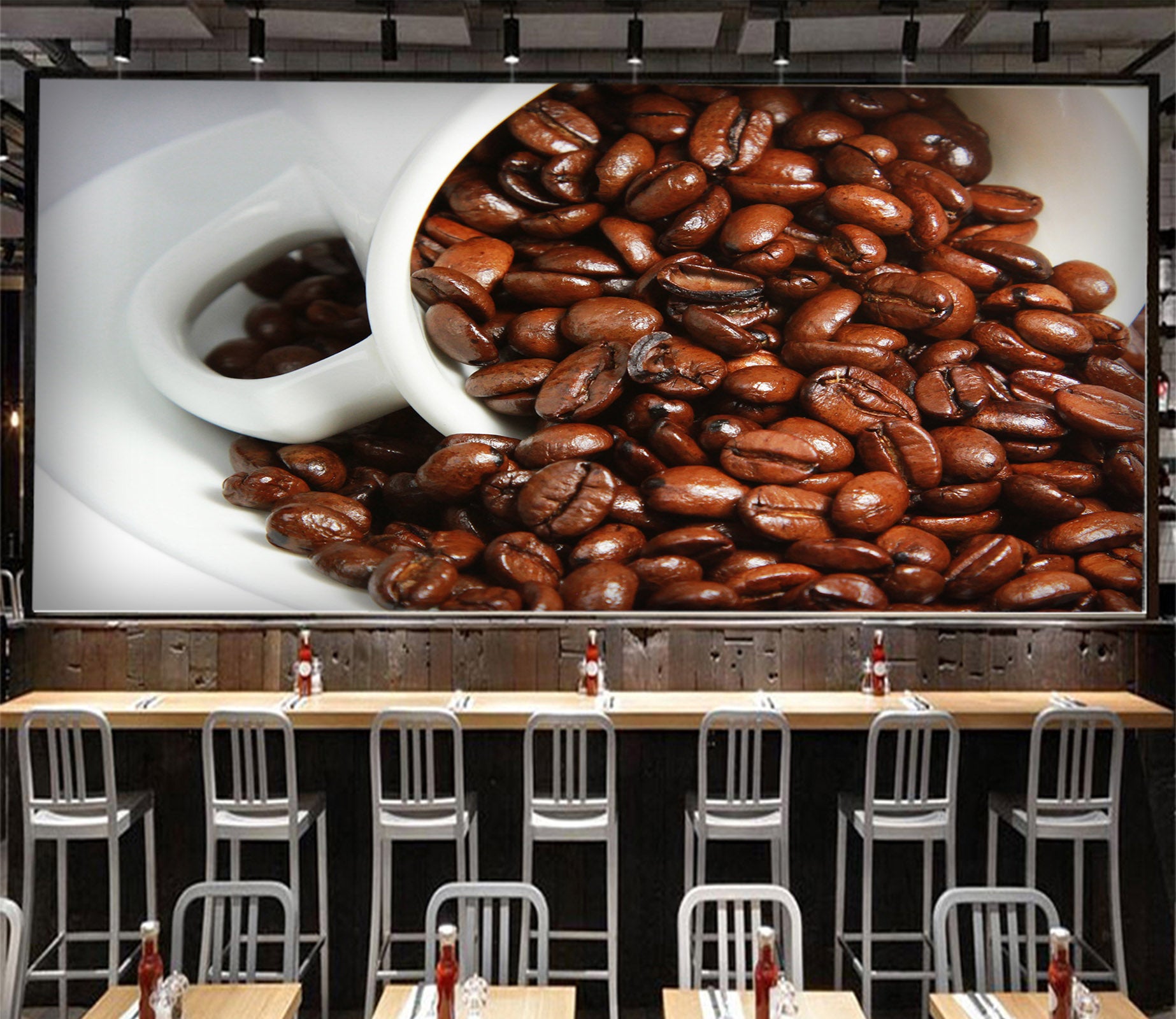 3D Coffee Beans 006 Food Wall Murals Wallpaper AJ Wallpaper 2 