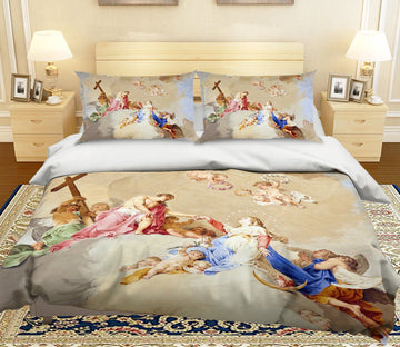 3D Garland Holding Hands 001 Bed Pillowcases Quilt Quiet Covers AJ Creativity Home 