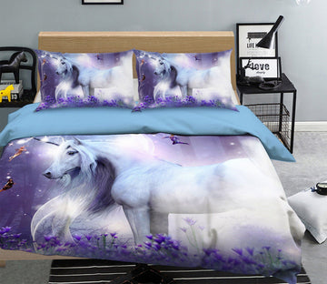 3D Dream Elf Unicorn 060 Bed Pillowcases Quilt Wallpaper AJ Wallpaper 