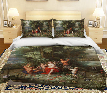 3D Woods Fruit 007 Bed Pillowcases Quilt Quiet Covers AJ Creativity Home 