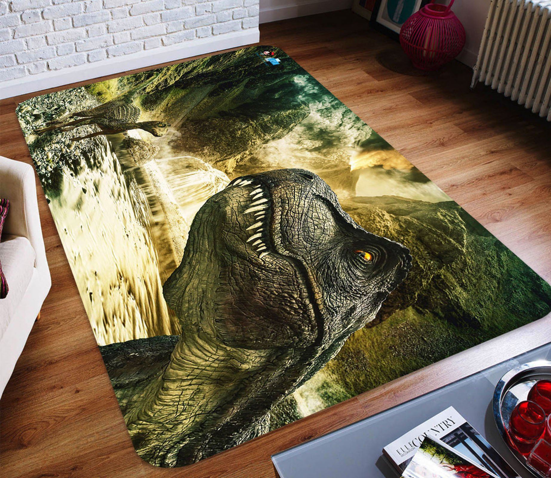 3D Volcanic Eruptions 18 Non Slip Rug Mat Mat AJ Creativity Home 