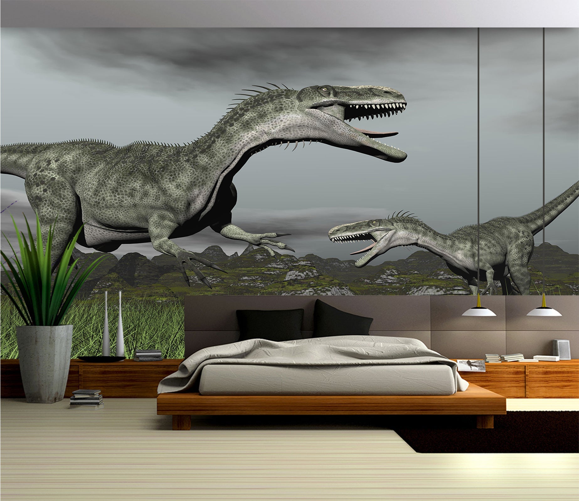 3D Dinosaur 045 Wall Murals Wallpaper AJ Wallpaper 2 