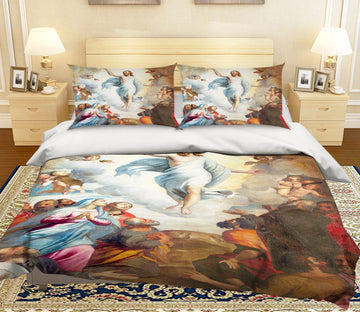 3D Faith Magic 003 Bed Pillowcases Quilt Quiet Covers AJ Creativity Home 