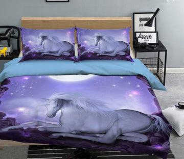 3D Fabulous Unicorn 022 Bed Pillowcases Quilt Wallpaper AJ Wallpaper 