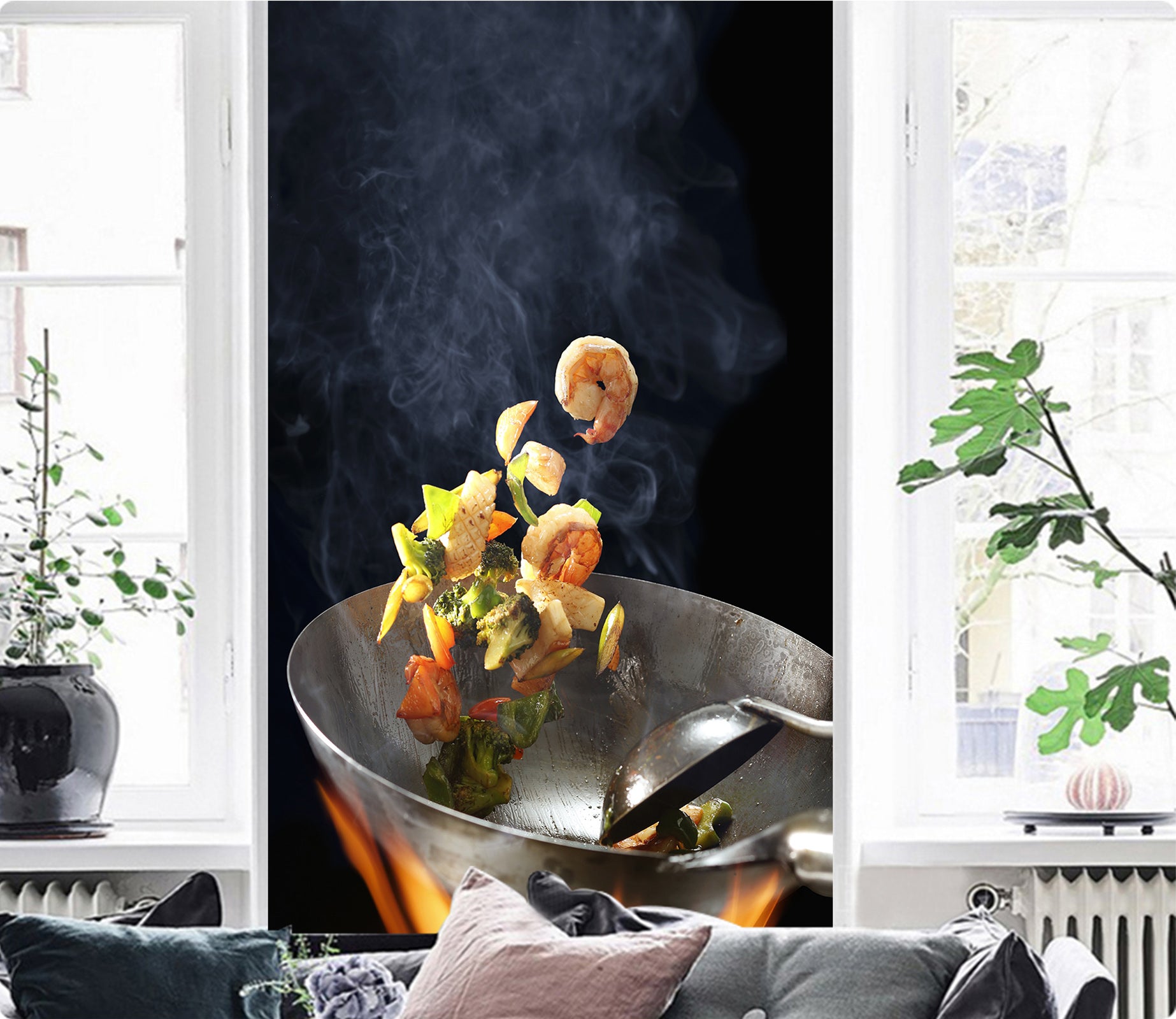 3D Fried Shrimp 060 Food Wall Murals Wallpaper AJ Wallpaper 2 