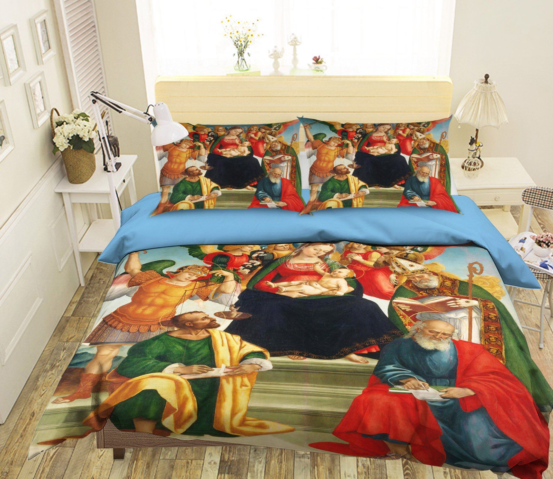 3D Angel Baby 011 Bed Pillowcases Quilt Quiet Covers AJ Creativity Home 