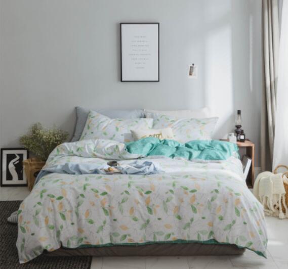 3D Leaf Pattern 20314 Bed Pillowcases Quilt